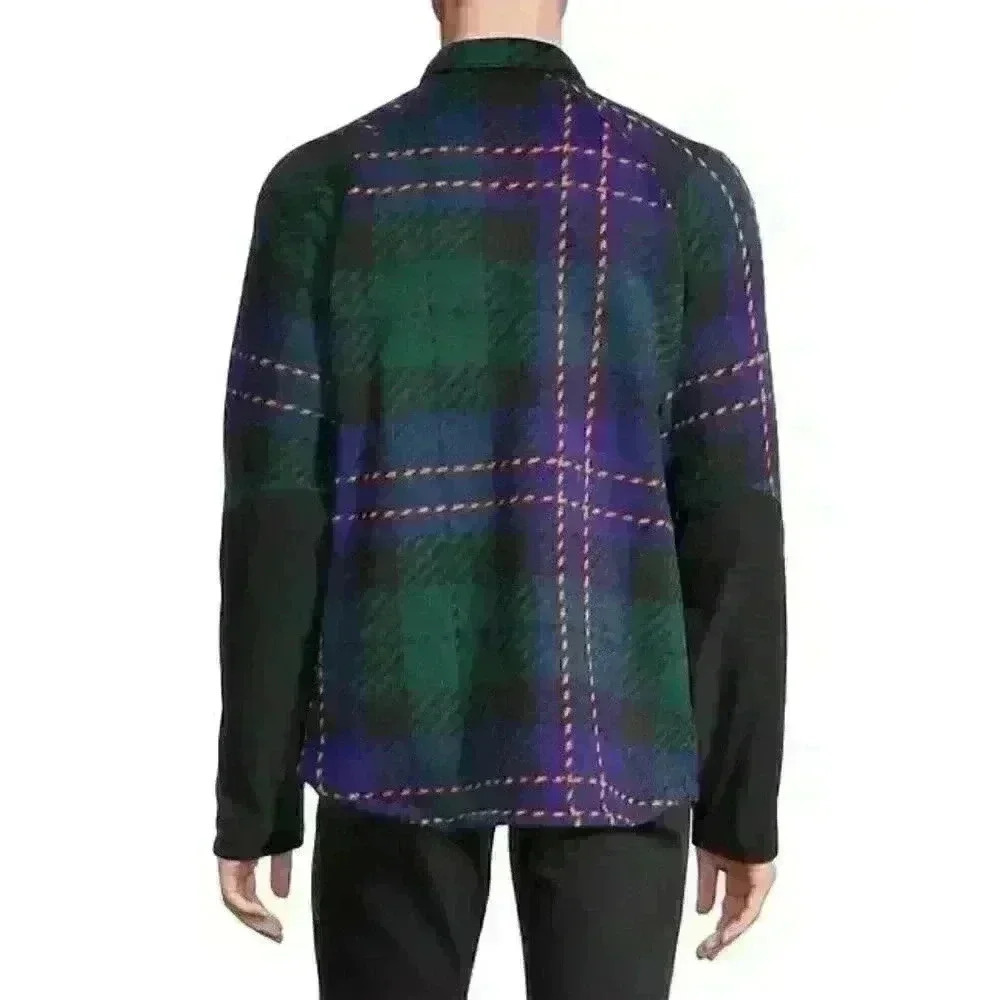 NEW! The North Face Men's M Gordon Lyons Raglan-Sleeve Plaid Shacket - Picture 5 of 6